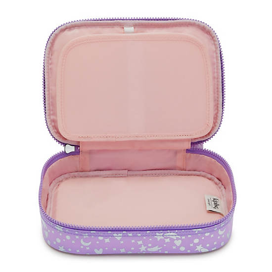 Kipling 100 Pens Printed Case Çanta Mor | TR 1179GS